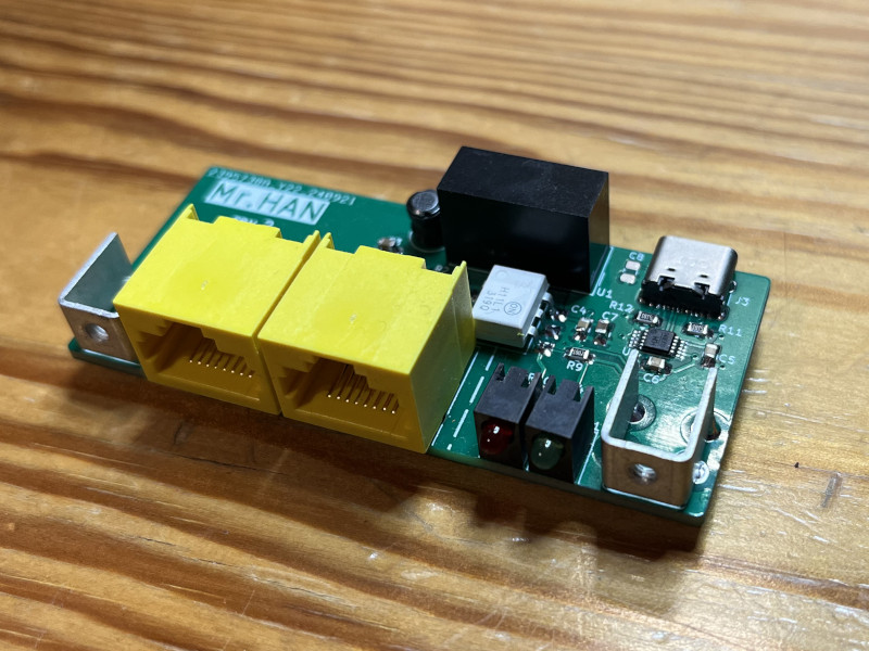 Assembled PCB (front)